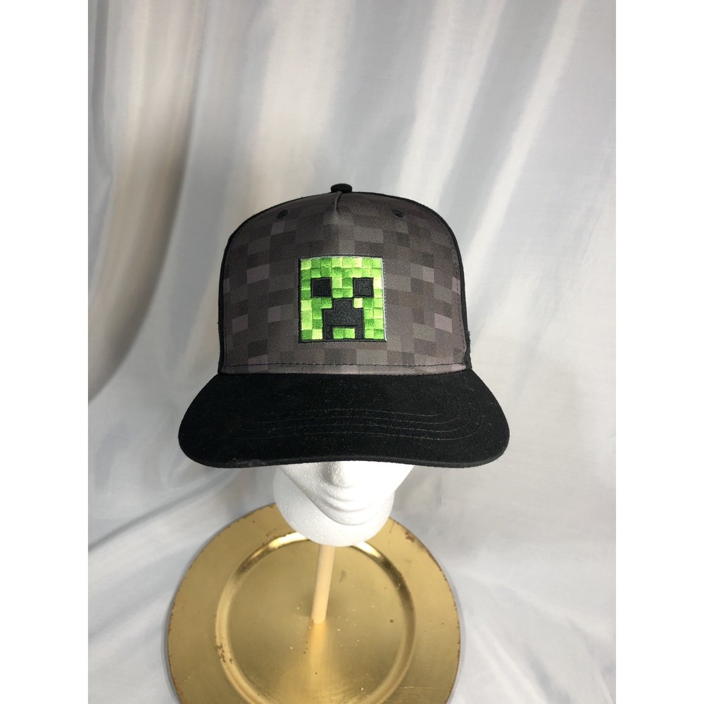 Minecraft Teen Youth Snap Back Hat Trucker Cap-Preowned
